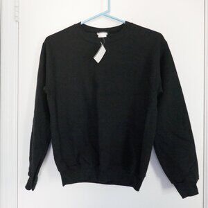 NWT unisex youth black sweatshirt size Large